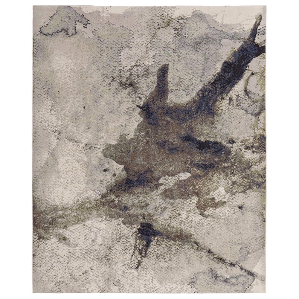 Feizy Clio 7"9" x 10" Green and Ivory Area Rug, , large