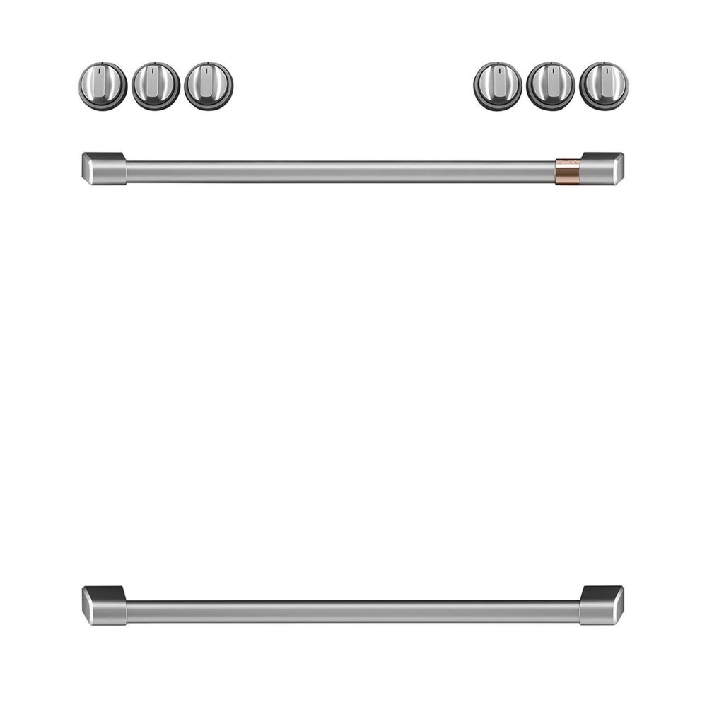 Cafe Front Control Electric Knobs and Handles in Brushed Stainless Steel, , large