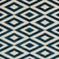 Central Oriental Terrace Tropic Scalene 6"7" x 9"6" White and Blue Area Rug, , large