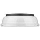 Golden Lighting Duncan 14" Flush Mount in Matte Black and Glossy White, , large