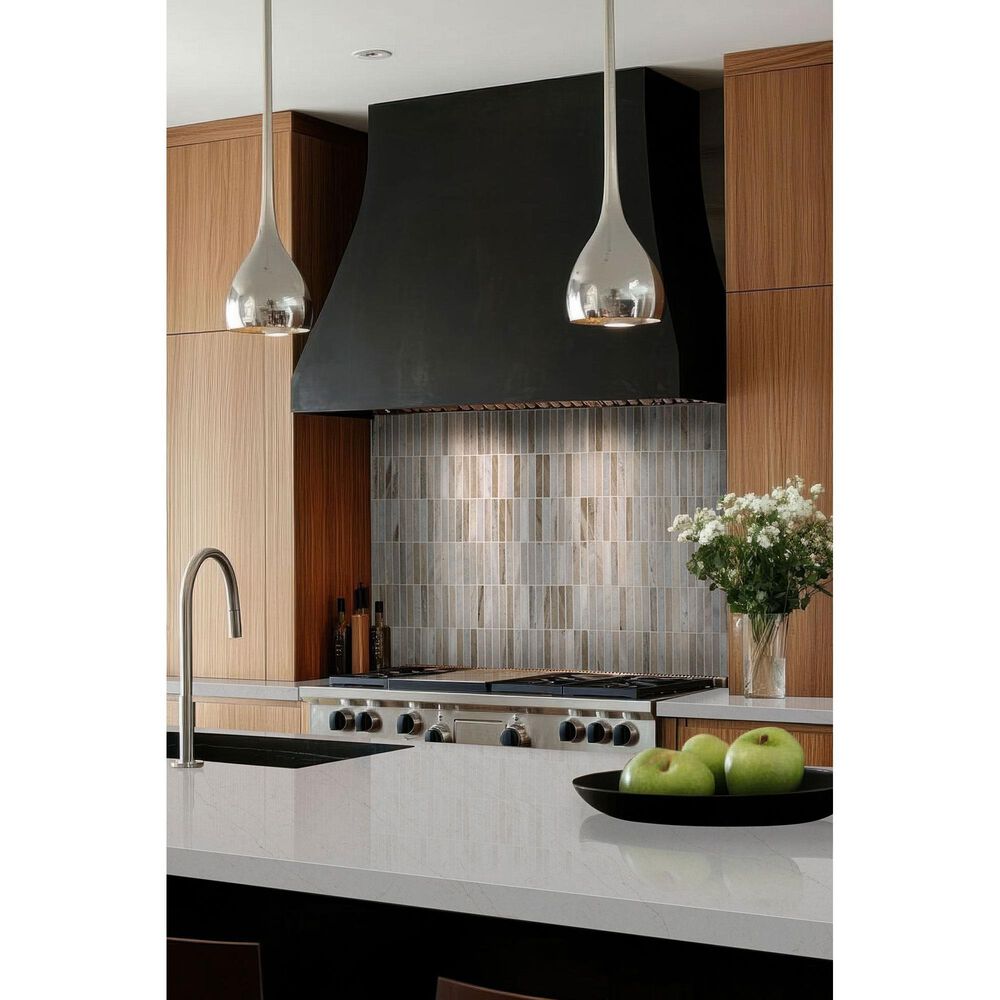 MS International Ravello 5/8" x 4" Rectangle on 12" x 12" Polished Marble Mosaic Sheet, , large