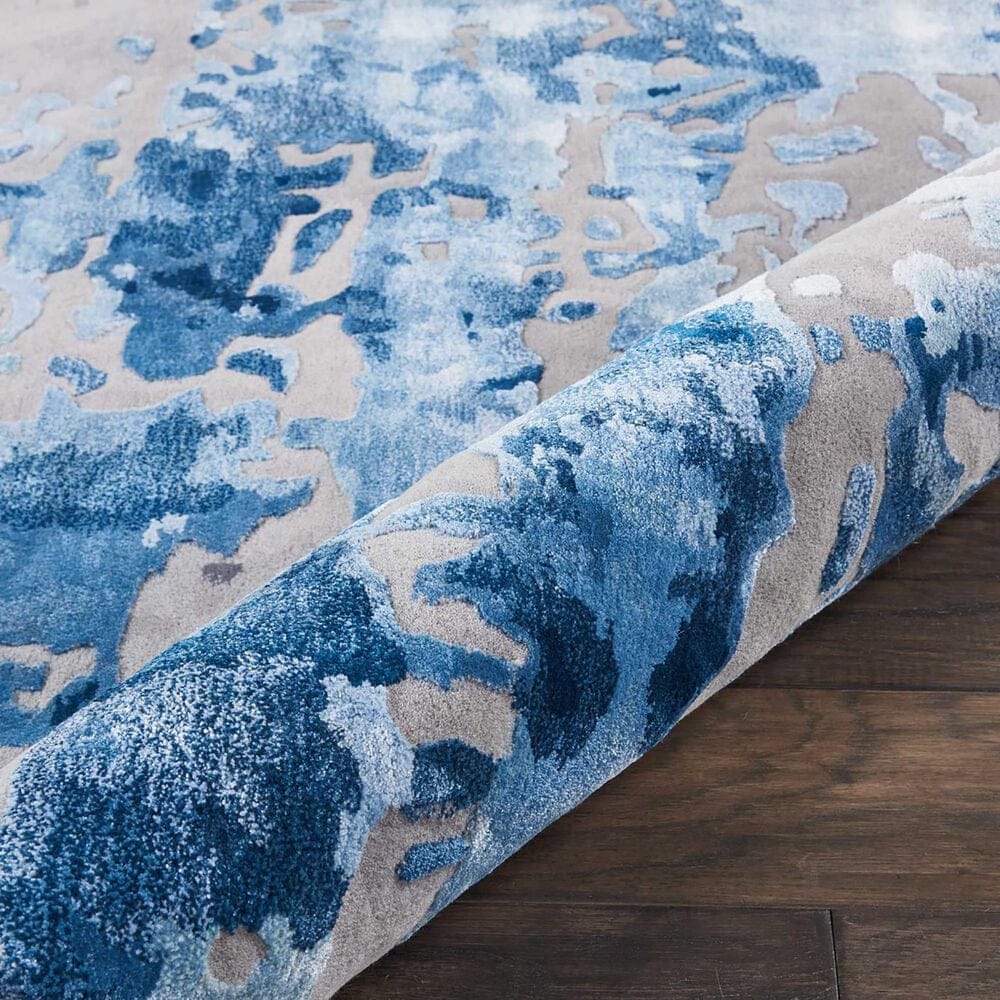 Nourison Prismatic 2&#39;3&quot; x 3&#39; Blue and Grey Area Rug, , large