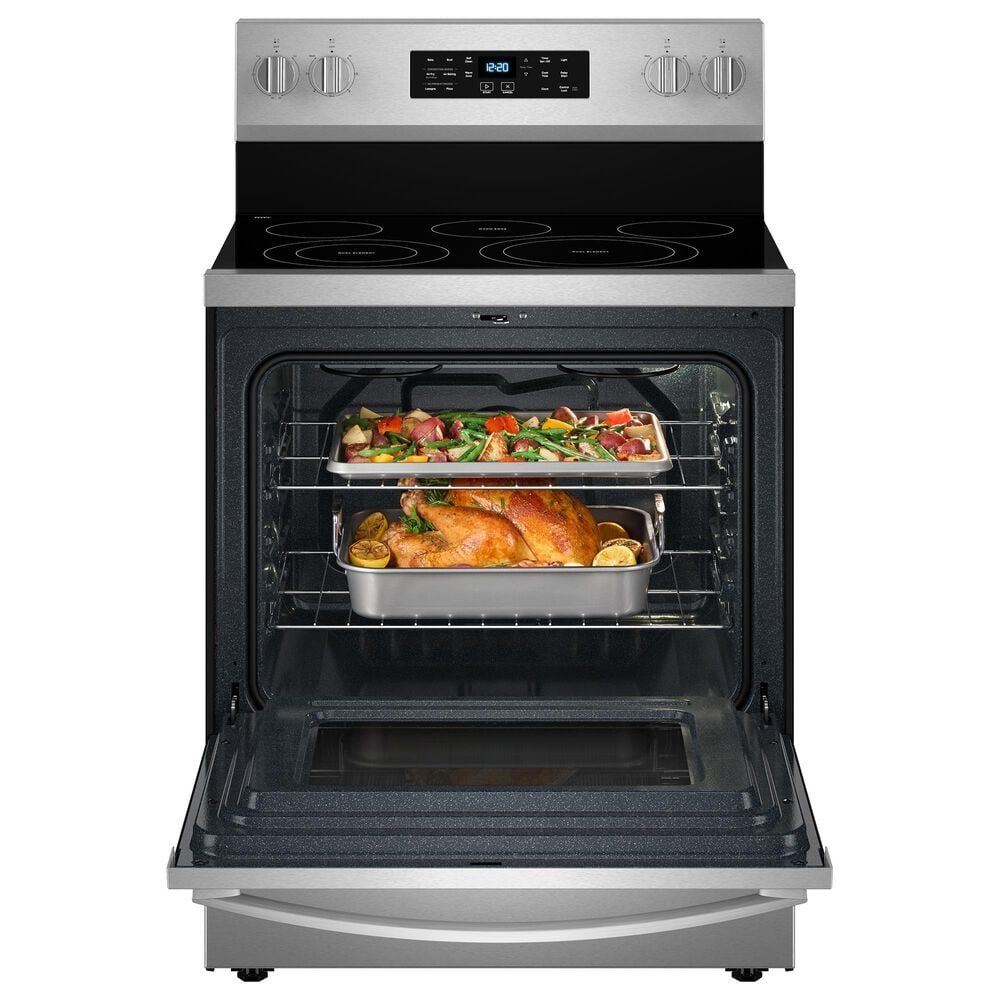 Whirlpool 30&quot; Electric Range in Fingerprint Resistant Stainless Steel, , large
