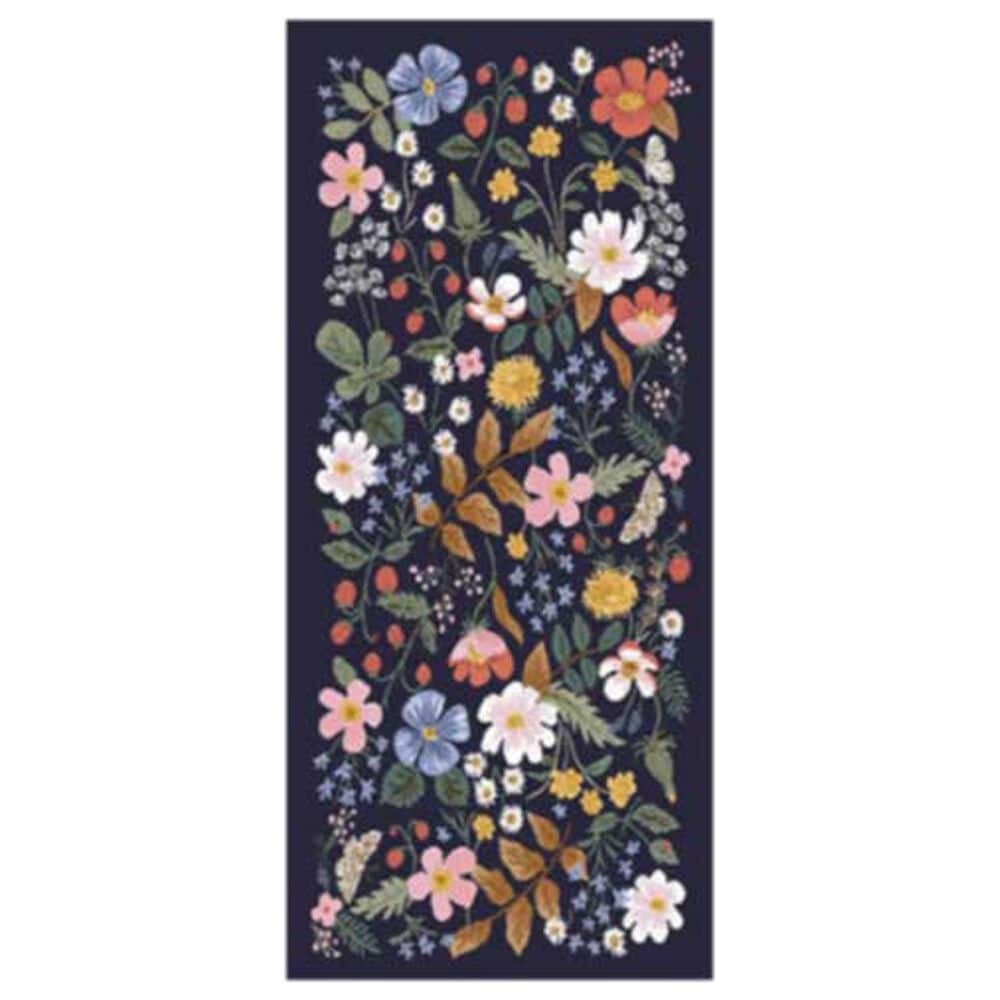 Rifle Paper Co. x Loloi Perennial Strawberry Fields 2"5" x 5"6" Black Runner, , large
