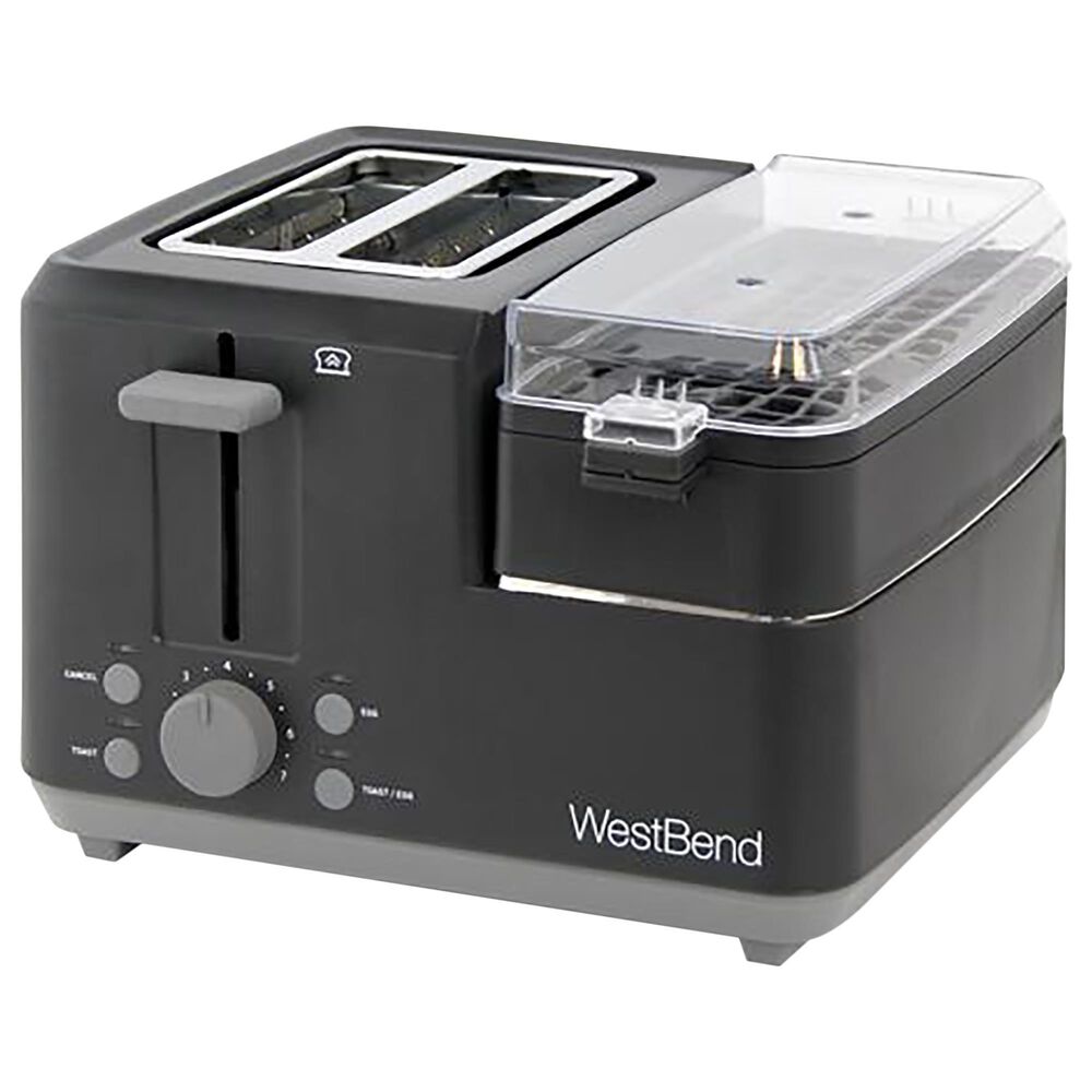 West Bend 2-Slice Breakfast Station in Black, , large
