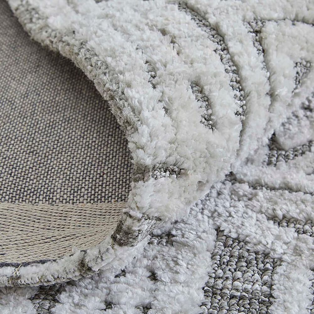 Feizy Colton 5&#39; x 8&#39; Gray Area Rug, , large