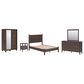 Ashley Pamytta 5-Piece Full Panel Platform Bedroom Set in Rich Brown, , large