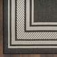 Nourison Horizon HOZ03 Black 3" x 5" Indoor/Outdoor Area Rug, , large
