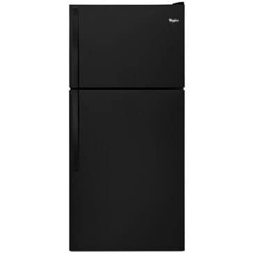Whirlpool 18 Cu. Ft. Top Freezer Refrigerator with Flexi Slide Bin in Black, , large