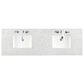 James Martin Vanities Brittany 72" Double Bathroom Vanity in Smokey Celadon with 3 cm Eternal Jasmine Pearl Quartz Top and Rectangular Sinks, , large