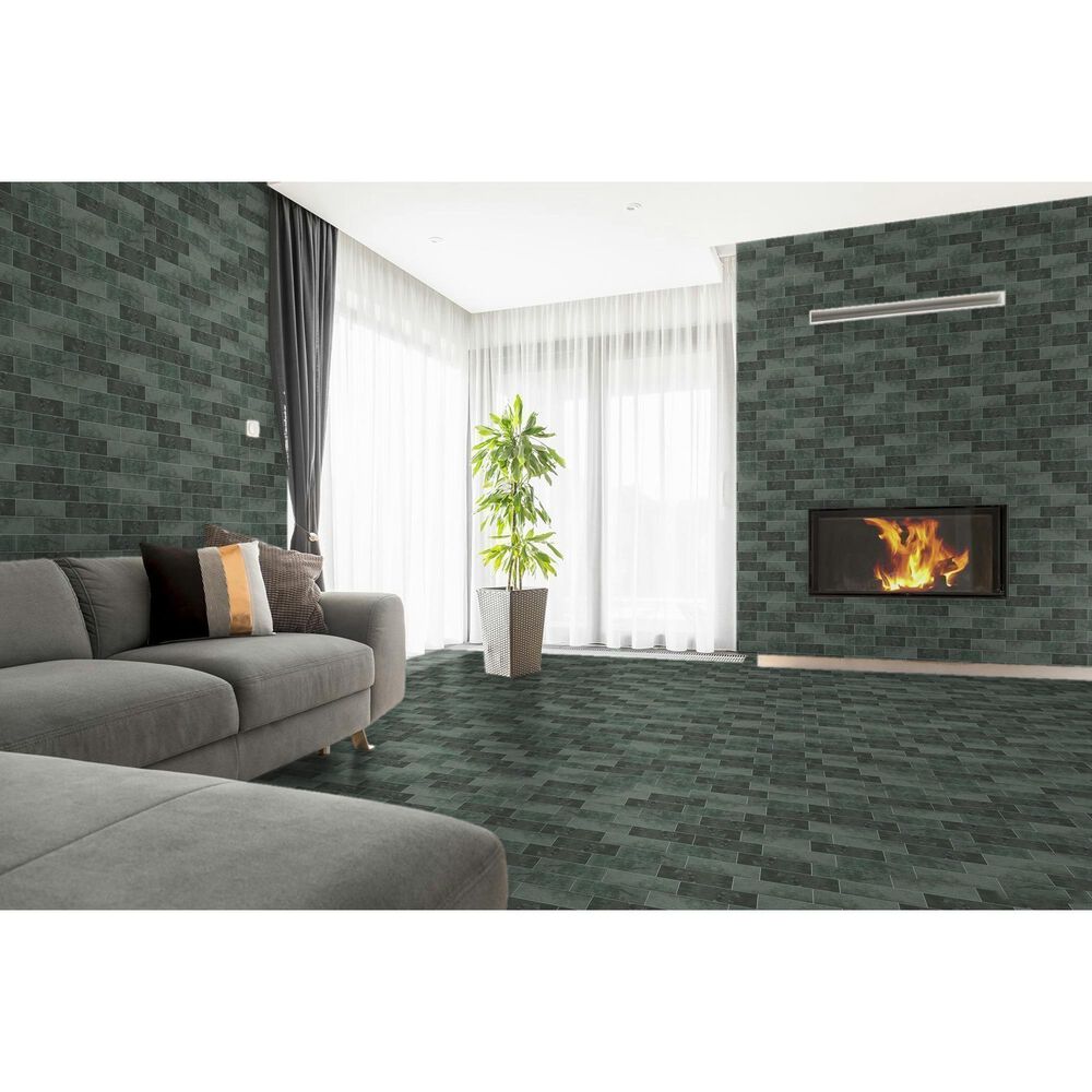 Emser Passion Verde 3&quot; x 8&quot; Glossy Porcelain Tile, , large