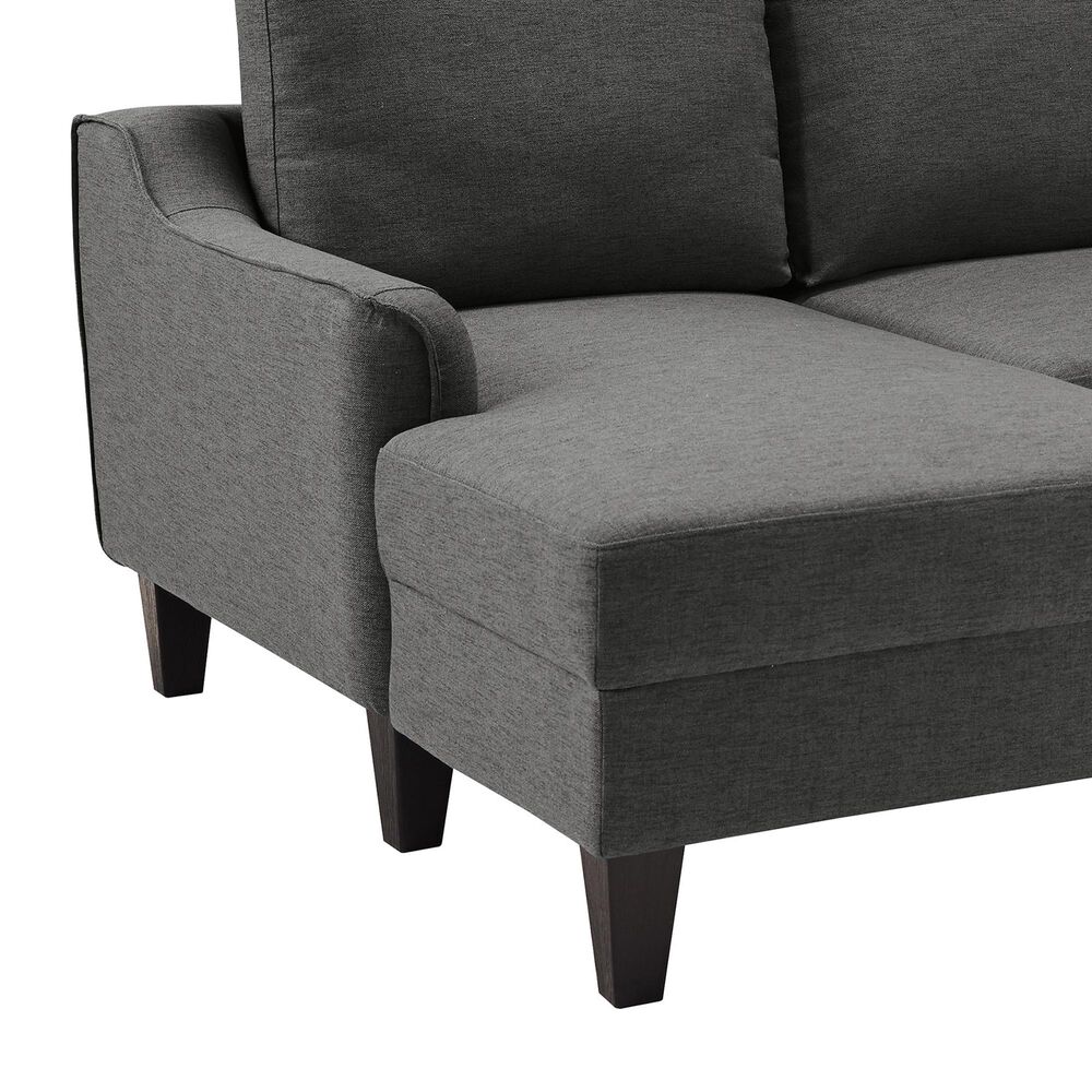 Signature Design by Ashley Jarreau Left Facing Sofa Chaise Sleeper in Dark Gray, , large