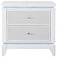 Global Furniture USA Alina 2-Drawer Nightstand with LED and USB in White, , large