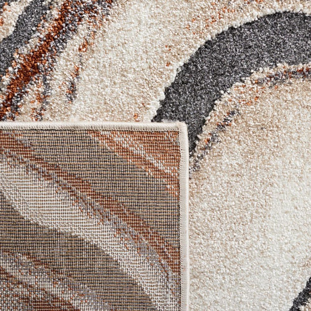 Safavieh Cyrus Shag CYR138A 2&#39;2&quot; x 7&#39;9&quot; Beige and Rust Runner, , large