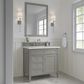 James Martin Vanities Brittany 36" Single Bathroom Vanity in Urban Gray with 3 cm Lime Delight Quartz Top and Rectangular Sink, , large