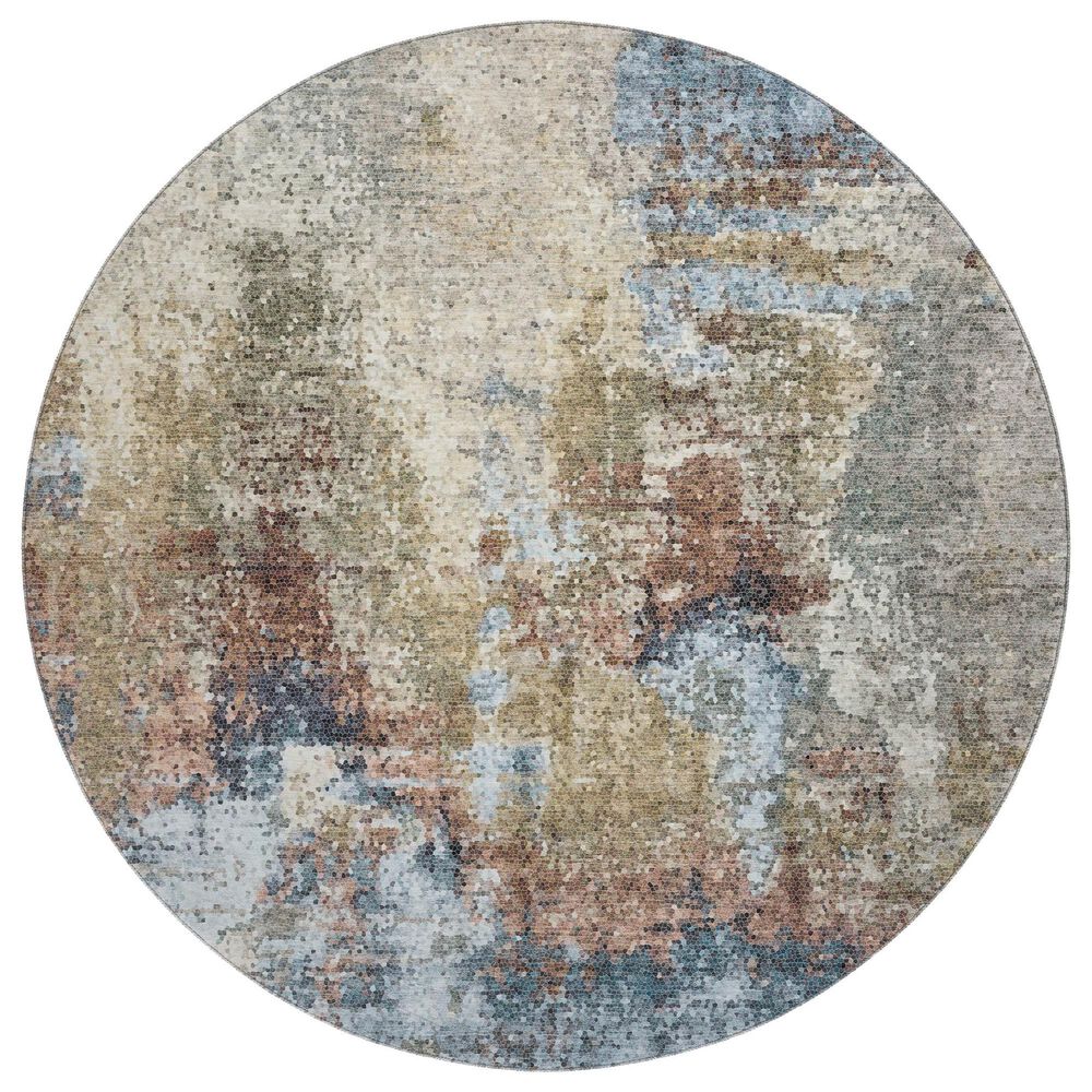 Dalyn Rug Company Lumara LM2 Putty 8" Round Area Rug, , large