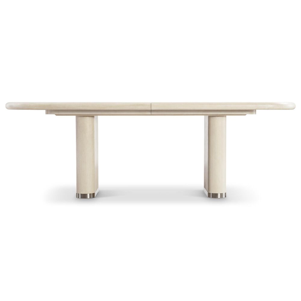 Bernhardt Brigitte Double Pedestal Dining Table in Ecru - Table Only, , large