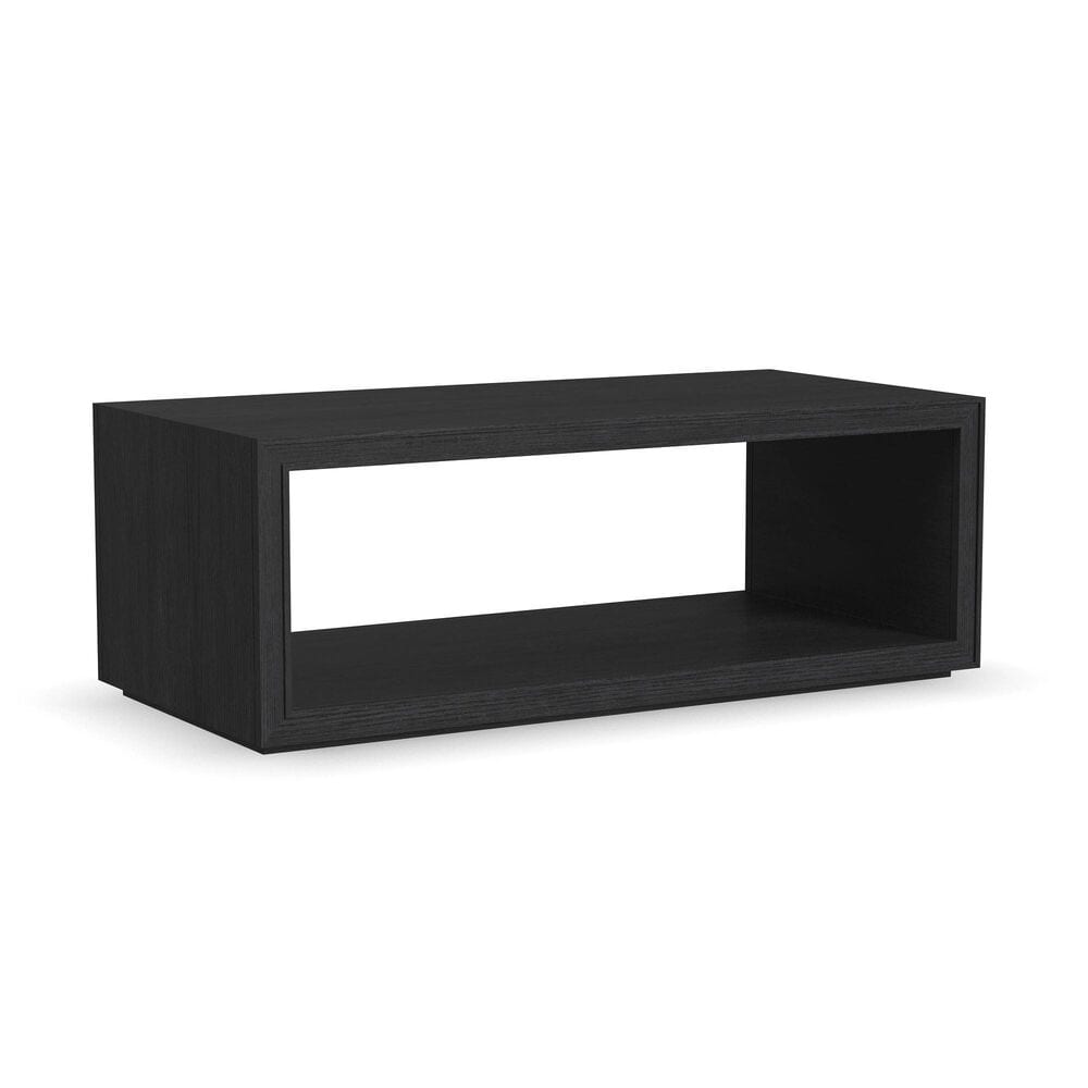 Flexsteel Waterfall Rectangular Coffee Table with Casters in Ebony, , large