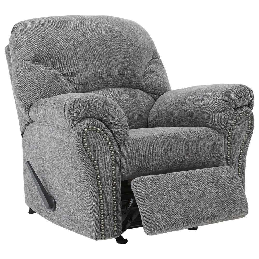 Signature Design by Ashley Allmaxx Rocker Recliner in Pewter, , large