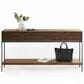 BDI Cora Console Table in Natural Walnut and Black, , large