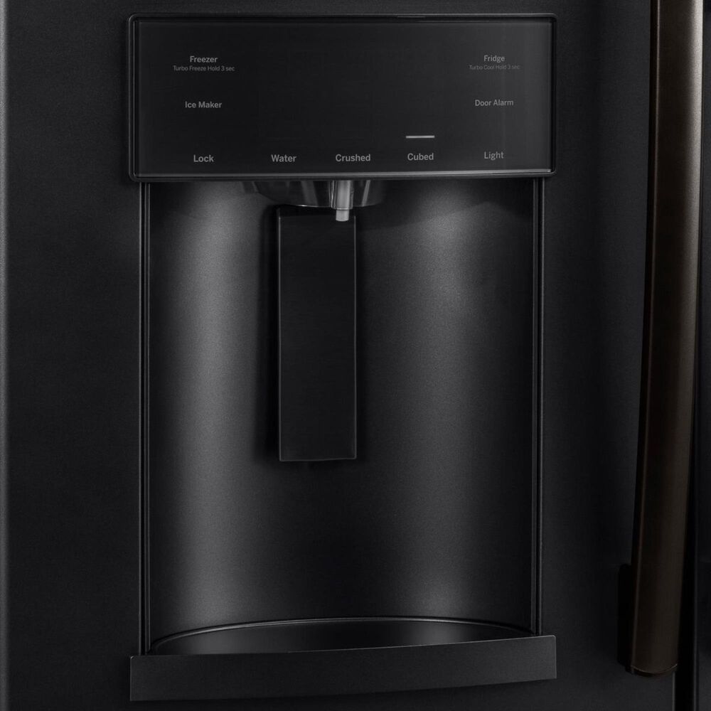 GE Appliances 27.8 Cu. Ft. Energy Star French-Door Refrigerator in Black Slate, , large