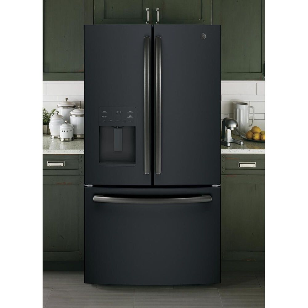 GE Appliances 25.5 Cu. Ft. French Door Refrigerator in Black Slate, , large