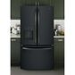 GE Appliances 25.5 Cu. Ft. French Door Refrigerator in Black Slate, , large