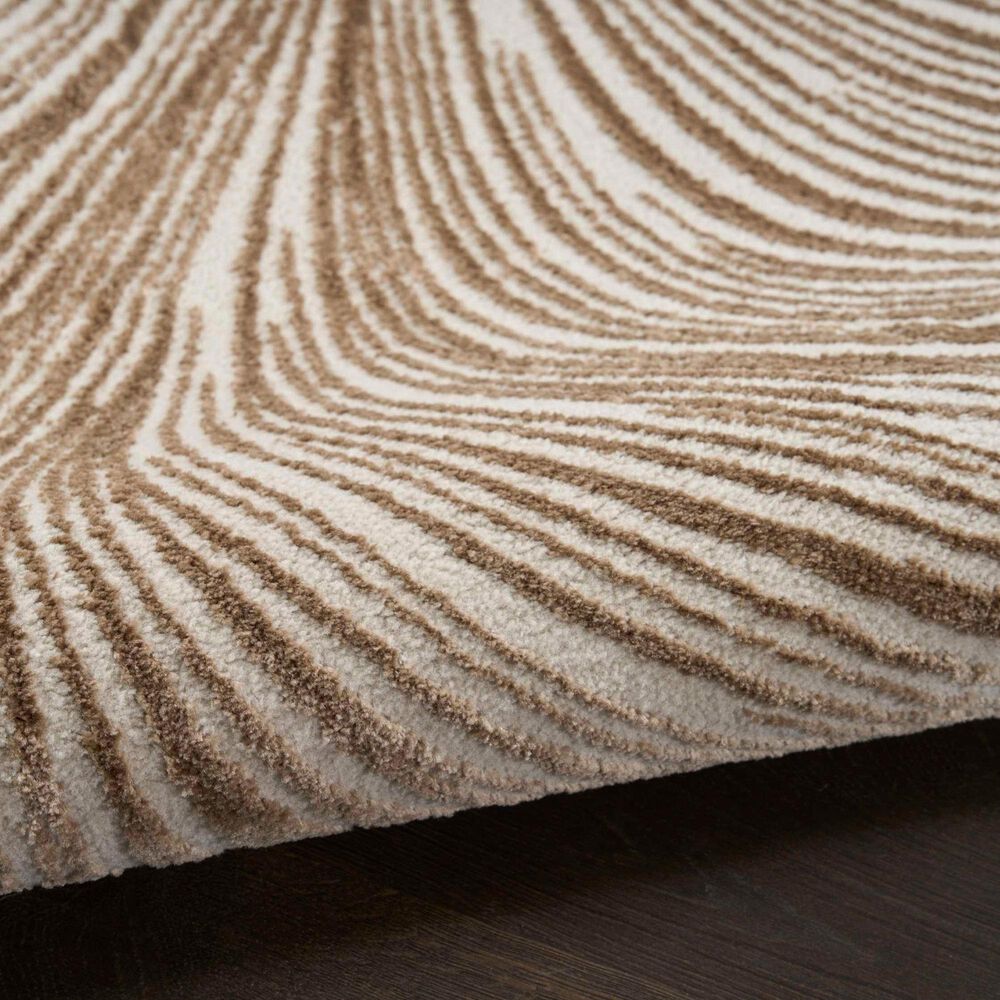 Nourison Central Park West CEP02 Beige and Brown 2&#39;2&quot; x 7&#39;6&quot; Runner, , large