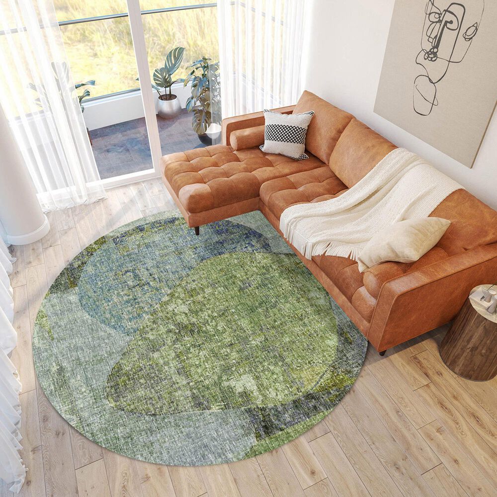 Dalyn Rug Company Boca BO11 Aloe 8&#39; Round Area Rug, , large