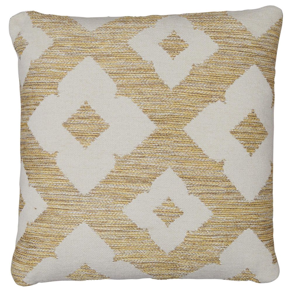 Ashley Brockner 18" Square Throw Pillow in Brown and Yellow, , large