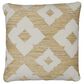 Ashley Brockner 18" Square Throw Pillow in Brown and Yellow, , large