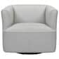 Blue River Whitney Swivel Barrel Chair in Dove Gray and Black, , large