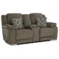 HomeStretch Power Reclining Loveseat with Console in Nutmeg, , large