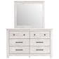 Ashley Makidern 4 Piece Full Storage Bedroom Set with Four Drawers in Whitewash, , large