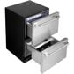 Cafe 5.7 Cu. Ft. Built-In Dual-Drawer Refrigerator in Stainless Steel and Brushed Stainless Handles, , large