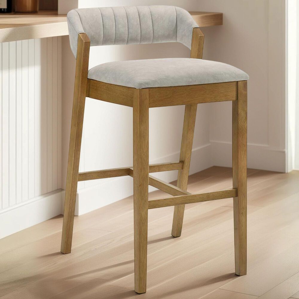 Armen Living Landyn 30" Bar Stool in Amber Glow, , large