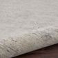 Nourison Silk Shadows 3"9" x 5"9" Ivory and Silver Area Rug, , large