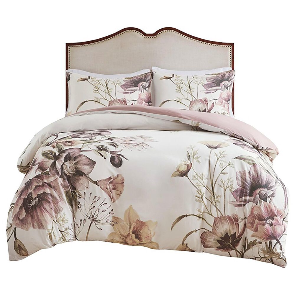 Hampton Park Cassandra 3-Piece King Duvet Cover Set in Blush, , large