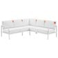 Linon Home Decor Holland 2-Piece Outdoor Sectional Sofa in White, , large