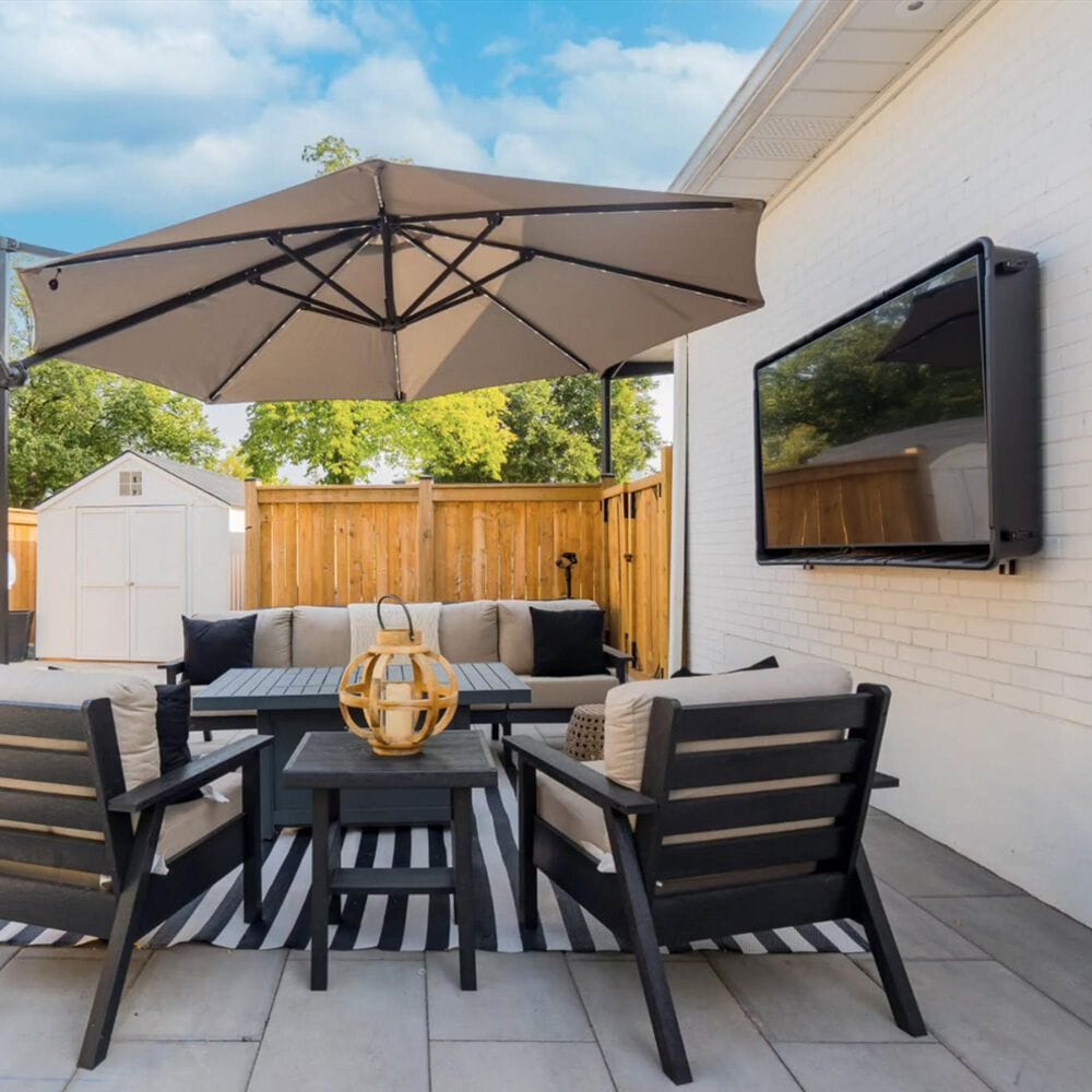 Storm Shell Classic Series 55" Outdoor TV Enclosure in Black, , large