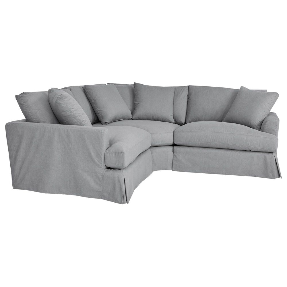 Blue River Ciara 3-Piece Stationary Sectional Sofa in Slate Gray, , large
