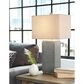 Ashley Amergin Poly Table Lamp In Grain (Set Of 2), , large