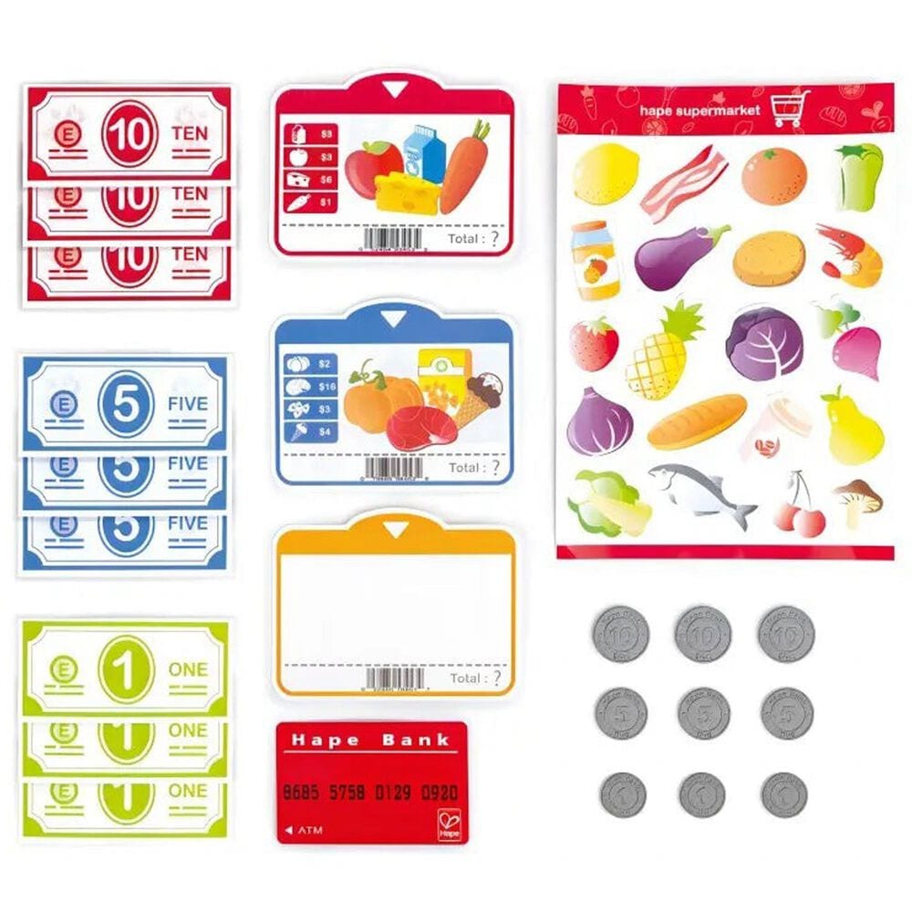 Hape Toys Beep and Buy Cash Register in Multicolor, , large