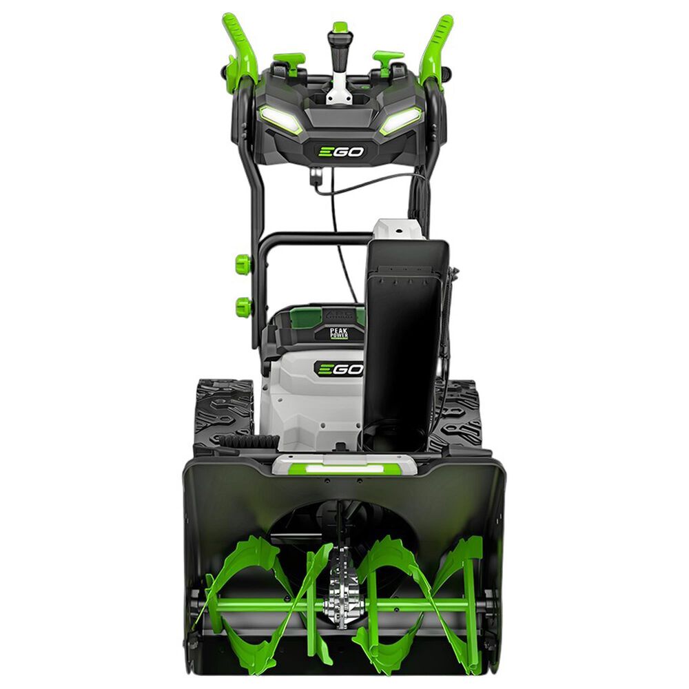 EGO 24" Two-Stage Snow Blower with 2 x 7.5Ah Batteries and Dual Port Charger in Black and Gray, , large