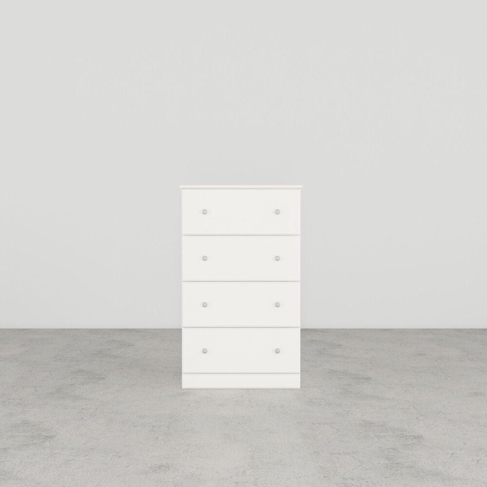 Lemoore Essentials 26" 4-Drawer Chest in Rockport White, , large