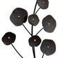 Maple and Jade 42" x 15" Metal Floral Wall Decor with Frame in Matte Black (Set of 2), , large