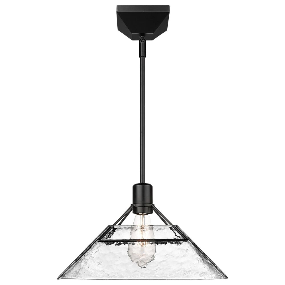 Golden Lighting Kepler 1-Light Medium Pendant in Matte Black, , large
