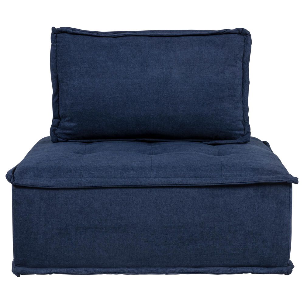 37B Paxton Armless Chair in Columbia Navy, , large