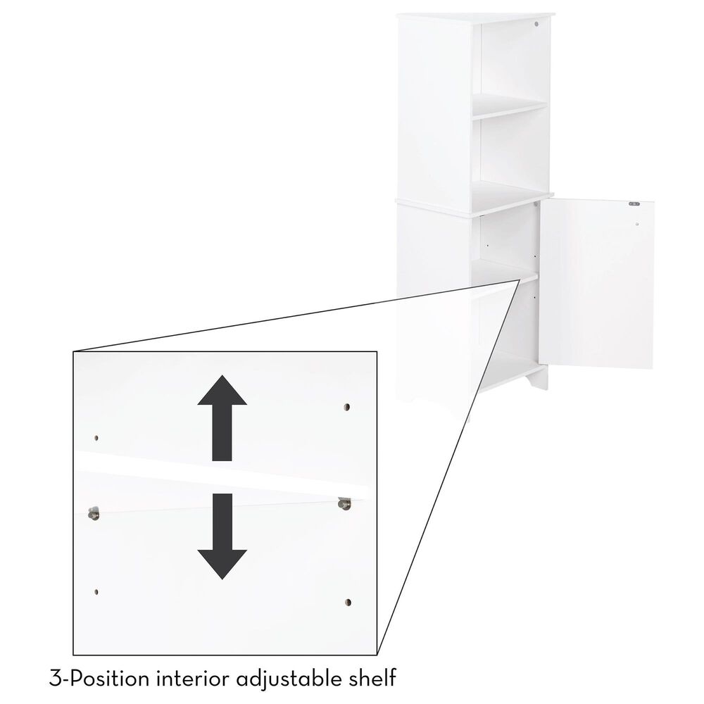 RiverRidge Home Medford Tall Floor Cabinet in White, , large