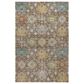 Dalyn Rug Company Silk Road Mocha, Ivory, Gold, Blue, Copper, Aloe and Gray 10" x 14" Area Rug, , large
